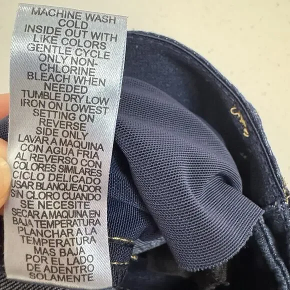 Democracy Absolution Bootcut Jeans Womens 14P (34x28) Dark Wash Elastic Waist - Picture 8 of 12